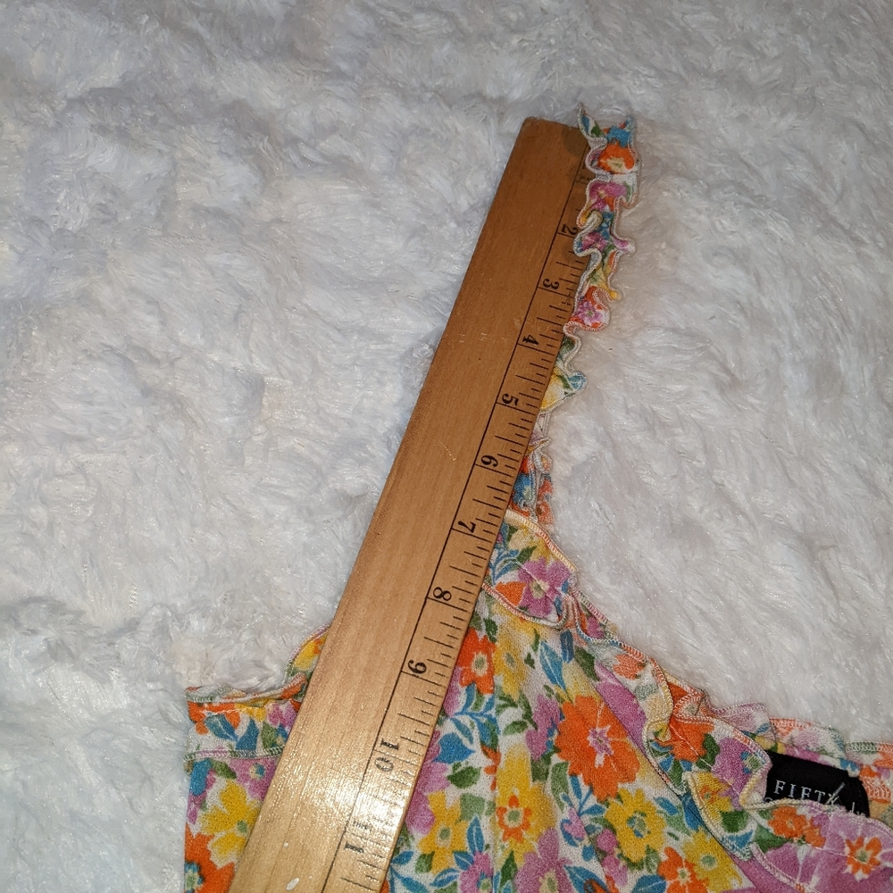 Nwt Fifty street multi color floral print sleeveless top - Picture 11 of 11